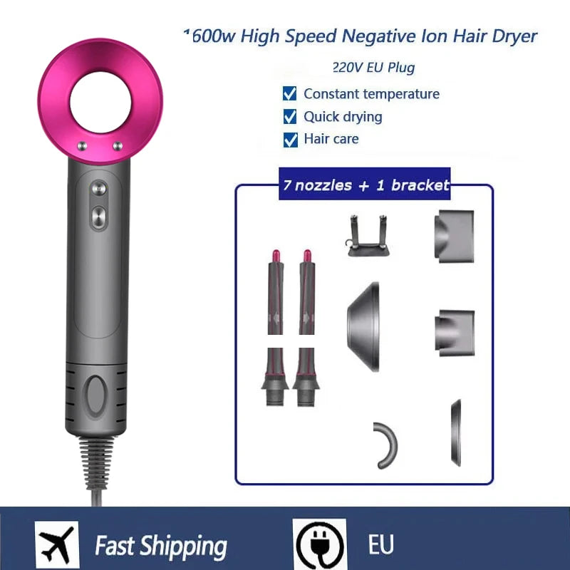 Super Hair Dryer 220V Leafless Hair dryer Personal Hair Care Styling Negative Ion Tool Constant Anion Electric Hair Dryers