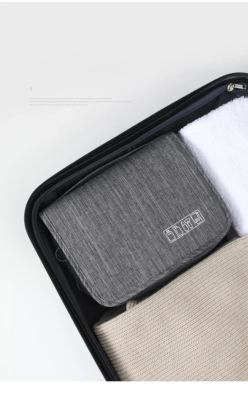 Oxford Fabric Men Business Portable Storage Bag Toiletries Organizer Women Cosmetic Bag Waterproof Hanging Travel Wash Pouch