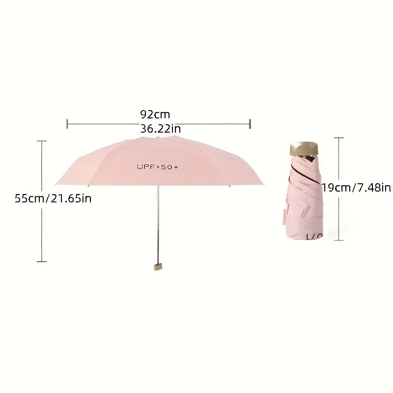 Xiaomi Outdoor Mini Sun Umbrella UV Protection Ultralight Folding Five-fold Umbrella Sunshade Umbrella