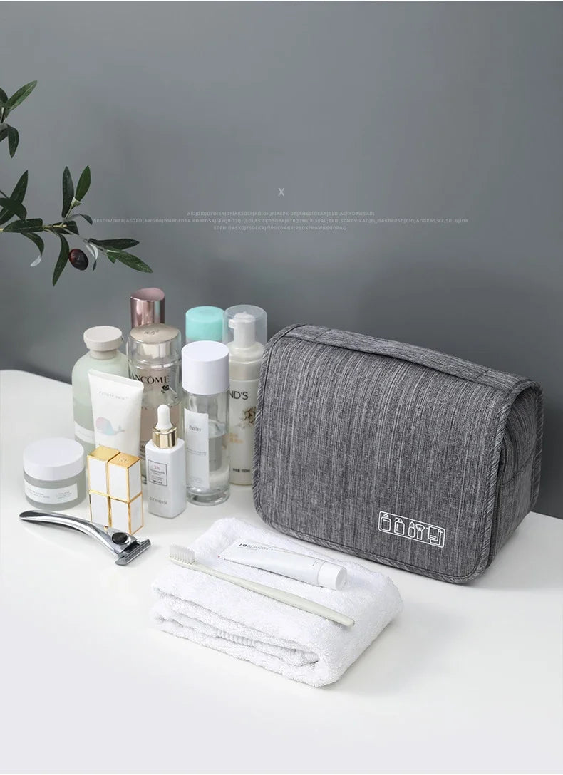 Oxford Fabric Men Business Portable Storage Bag Toiletries Organizer Women Cosmetic Bag Waterproof Hanging Travel Wash Pouch