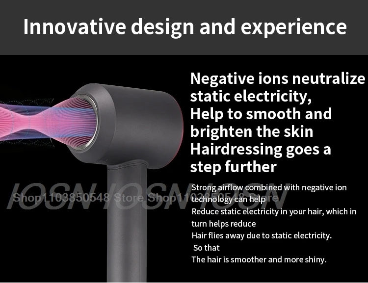 Super Hair Dryer 220V Leafless Hair dryer Personal Hair Care Styling Negative Ion Tool Constant Anion Electric Hair Dryers