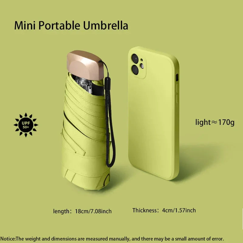 Xiaomi Outdoor Mini Sun Umbrella UV Protection Ultralight Folding Five-fold Umbrella Sunshade Umbrella